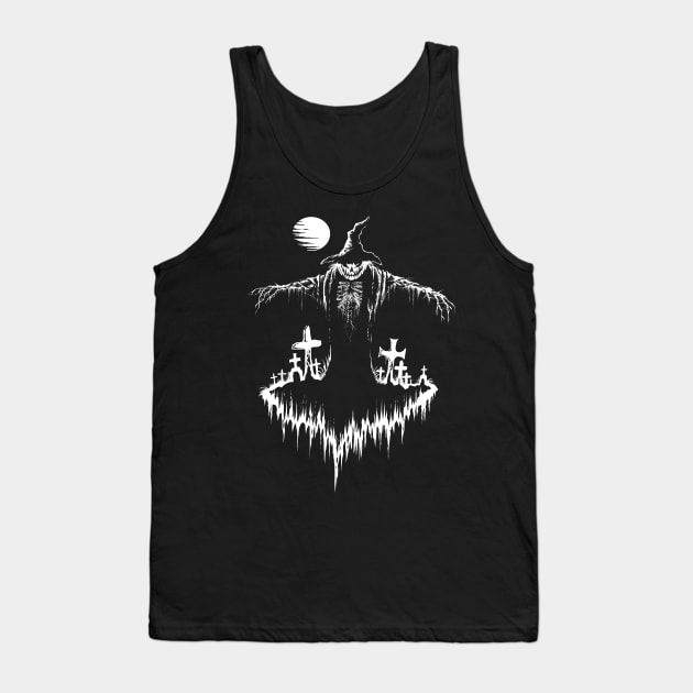 Halloween Scarecrow Tank Top by wildsidecomix